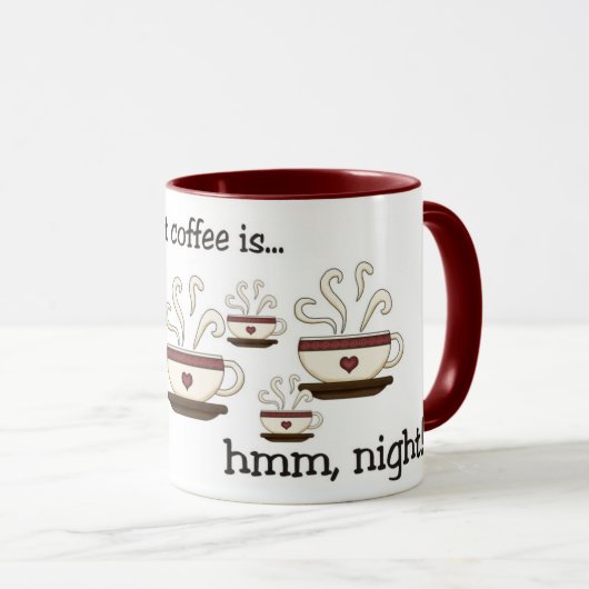 コーヒー・マグのデザインのない日 マグカップ (正面右)