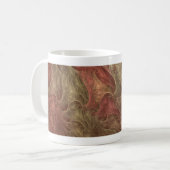 コーヒー・マグのフラクタルデザイン(珊瑚ベージュ) コーヒーマグカップ (正面左)