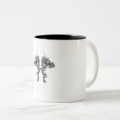 コーヒー・マグの対のカーブのセット ツートーンマグカップ (正面右)