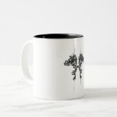 コーヒー・マグの対のカーブのセット ツートーンマグカップ (正面左)