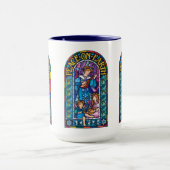 コーヒー・マグの平和地球のラファエロ前の画家のクリスマス マグカップ (中央)