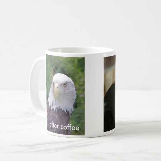 コーヒー・マグの後のコーヒーの前、 コーヒーマグカップ (正面左)