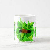 コーヒー・マグの羊毛質くまの自然の芸術 コーヒーマグカップ (中央)