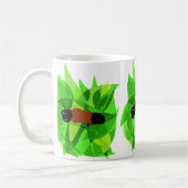 コーヒー・マグの羊毛質くまの自然の芸術 コーヒーマグカップ (左)