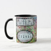 コーヒー・マグの芸術の女の子の鳥誠実な友人 マグカップ (左)