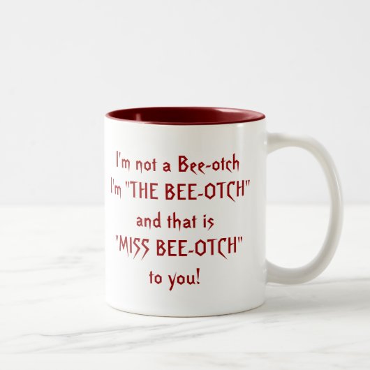 コーヒー・マグの蜂otch "失敗蜂otch " ツートーンマグカップ (右)