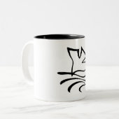 コーヒー・マグの鳩 ツートーンマグカップ (正面左)