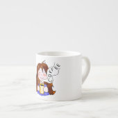 コーヒー・マグの"おはよう月曜日! " エスプレッソカップ (正面右)