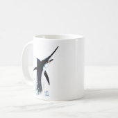 コーヒー・マグの「黒Out コーヒーマグカップ (正面左)