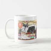 コーヒー・マグのPiperspuddycatsの誕生祝い コーヒーマグカップ (左)