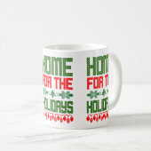 コーヒー・マグは休日のクリスマスのために家へ帰ります コーヒーマグカップ (正面右)