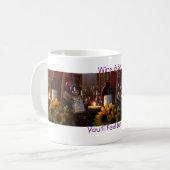 コーヒー・マグは、ビット、よりよく感じますワインを飲みます コーヒーマグカップ (正面左)