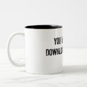 コーヒー・マグをダウンロードしません ツートーンマグカップ (左)