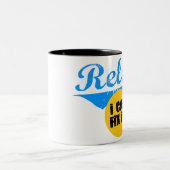 コーヒー・マグをリラックスして下さい ツートーンマグカップ (中央)