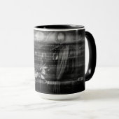 コーヒー・マグを回転木馬集中すれば馬はぼやけました マグカップ (正面右)