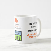 コーヒー・マグを寄付して下さい コーヒーマグカップ (正面右)