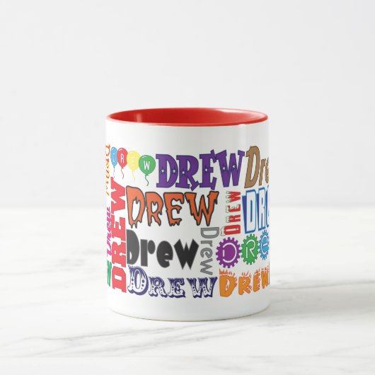 コーヒー・マグを引きました マグカップ (中央)