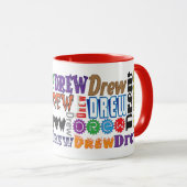 コーヒー・マグを引きました マグカップ (正面右)