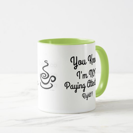 コーヒー・マグを注意しないこと マグカップ (正面右)