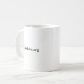 コーヒー・マグを目覚めて下さい、醉って下さい コーヒーマグカップ (正面左)