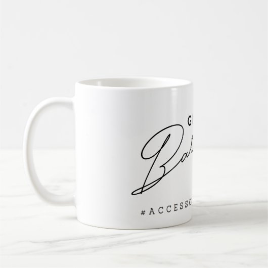 コーヒー・マグを走るためにあなたのバーを得て下さい コーヒーマグカップ (左)