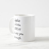 コーヒー・マグを通して救済する少し醸造物 コーヒーマグカップ (正面左)