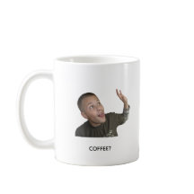 「コーヒー?」マグカップ