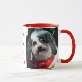 コーヒー・マグ11oz、かわいい犬K Ceeの赤 マグカップ
