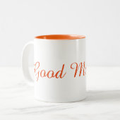 コーヒー・マグ: おはよう! ツートーンマグカップ (正面左)