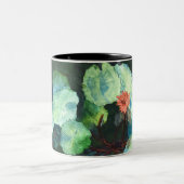 コーヒー・マグ-かわいいデザイン-スイレン ツートーンマグカップ (中央)