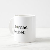 コーヒー・マグ: バラ窓との文字の名前 コーヒーマグカップ (正面左)