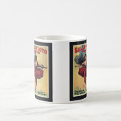 コーヒー・マグ-ヴィンテージのサーカスの綱渡りの歩行者 コーヒーマグカップ (中央)