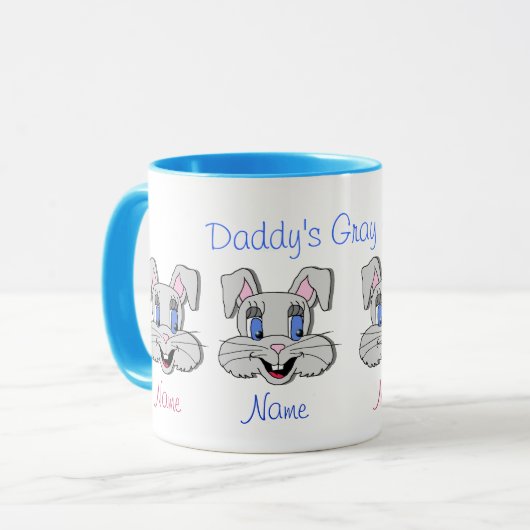 コーヒー・マグ-信号器-お父さんの灰色のノウサギ マグカップ (正面左)