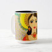 コーヒー・マグ"天使" ツートーンマグカップ (正面左)