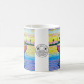 コーヒー・マグ、日没のワイングラス コーヒーマグカップ (中央)