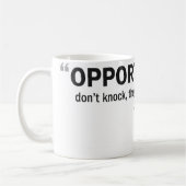 コーヒー・マグ- 「機会たたきません… 「は コーヒーマグカップ (左)