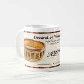コーヒー・マグ-装飾的なWoodturning コーヒーマグカップ (正面左)