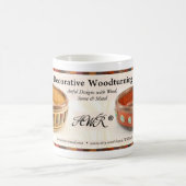 コーヒー・マグ-装飾的なWoodturning コーヒーマグカップ (中央)