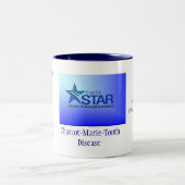 コーヒー・マグ、Charcot Marie歯の病気 ツートーンマグカップ (中央)