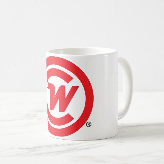 コーヒー・マグ- CLUBWAKAのロゴアイコン コーヒーマグカップ (正面右)