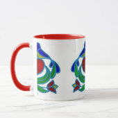 コーヒー・マグ- PAのオランダのDistelfinkのデザイン マグカップ (左)