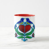 コーヒー・マグ- PAのオランダのDistelfinkのデザイン マグカップ (中央)