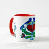 コーヒー・マグ- PAのオランダのDistelfinkのデザイン マグカップ (正面左)