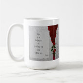 コーヒー・マグ、Rumiの引用文 コーヒーマグカップ (左)