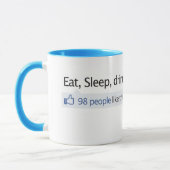 コーヒー・マグFacebookは手早くめくります マグカップ (左)