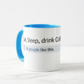 コーヒー・マグFacebookは手早くめくります マグカップ (正面左)