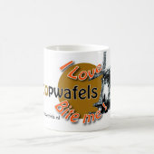 コーヒー・マグI愛Stroopwafels コーヒーマグカップ (中央)