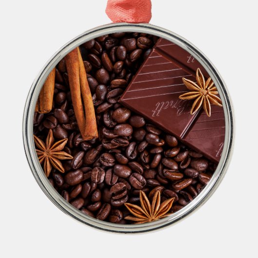 コーヒー メタルオーナメント (正面)