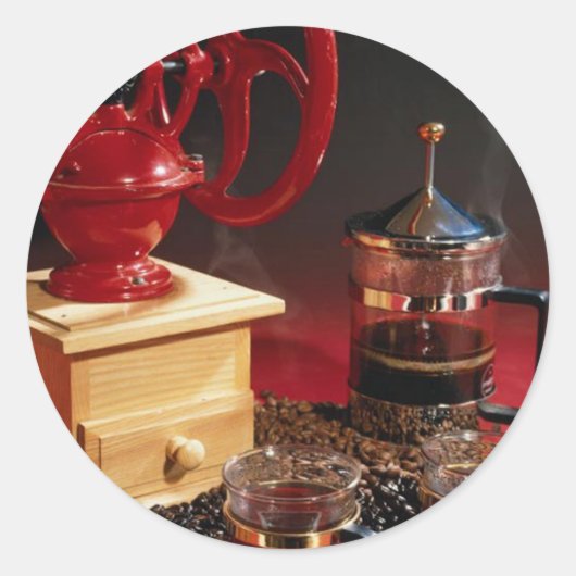 コーヒー ラウンドシール (正面)