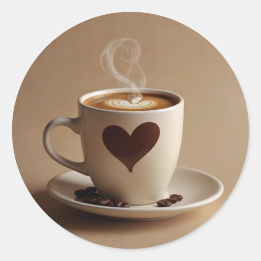 コーヒー ラウンドシール (正面)
